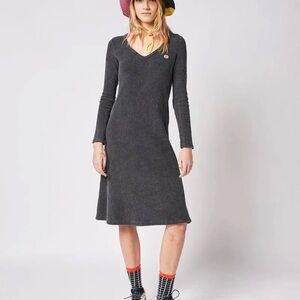 Bobo Choses Charcoal Long Sleeve Dress